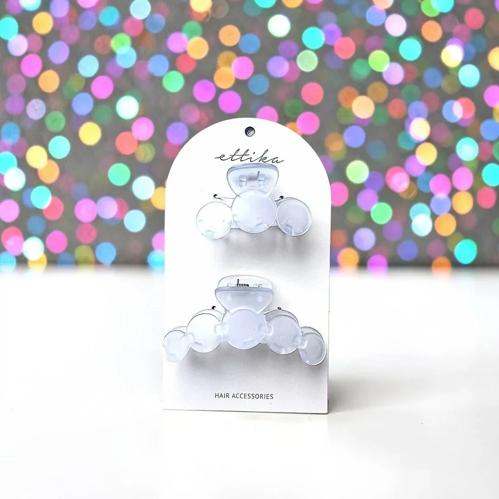 ETTIKA Opaque Hair Claw Set Of 2 Brand New With Tags MSRP $40